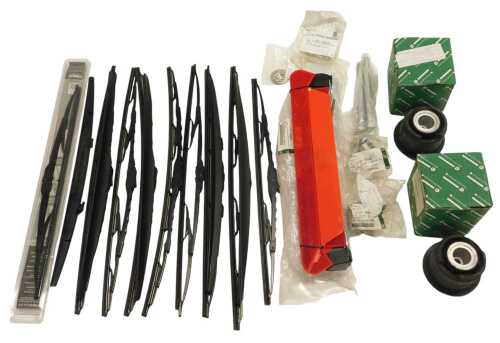 Jaguar Barratt and other motor spares, including Jaguar locking nuts, Jaguar bearings, M14 bolts, A-Frame bushes, windscreen wipers, etc. (1 tray)