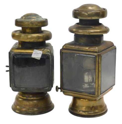 A Rotax Motor Company brass side light and a Howes and Burley of Birmingham brass side light. (2)