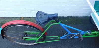 An Eastern rickshaw, with partial canopy, 145cm high. - 5