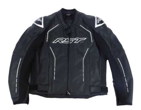 An RST S-1 motorcycle leather jacket, size UK 40.