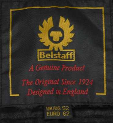 A Belstaff black leather motorcycle jacket, size UK 52. - 2