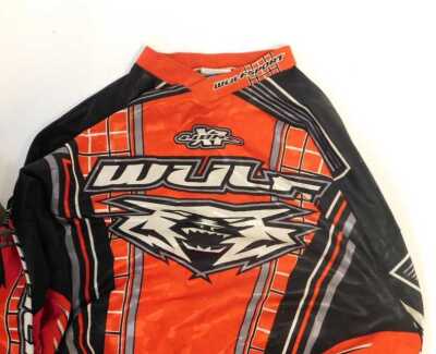 Various motocross and off road clothing, to include Wolf Sport, Alpine Star, various jerseys, and a pair of off road boots. - 2