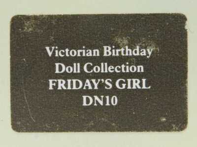 Various ceramic dolls, including Rapunzel, The Victorian Birthday Doll Collection Friday's Girl DN10, etc. (1 tray) - 2