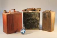 Three early 20thC petrol cans