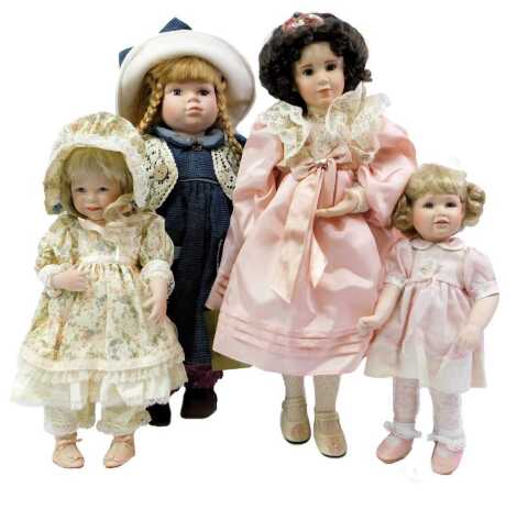 Dolls, including Georgetown Collection dolls, Mary Elizabeth and her Jumeau by Pamela Philips, Adder Collection dolls, etc. (4)