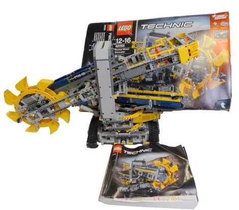 A Lego 42055 bucket wheel excavator, with original box and instructions.