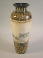 A Doulton Lambeth Hannah Barlow stoneware vase