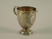 A Victorian silver cream jug