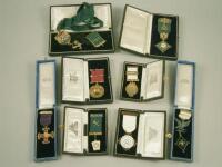 A group of predominately Indian Masonic jewels