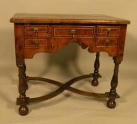 An 18thC and later walnut low boy