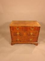 An 18thC walnut chest of drawers