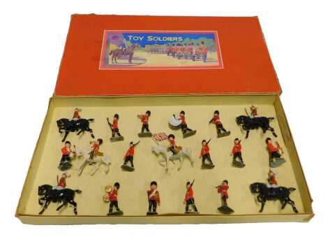 A John Hill and Co painted lead set, Queen's Guard, boxed.