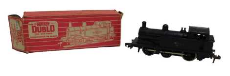 A Hornby Dublo OO gauge locomotive BR black, two rail, 0-6-0 tank, 2206, boxed.