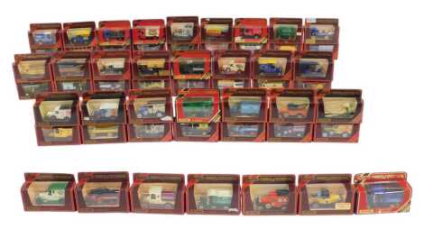 A group of Matchbox Models of Yesteryear, to include a 1929 Morris Cowley van, a 1910 Renault Type AG, a 1918 Crossley beer lorry, etc. (1 box)