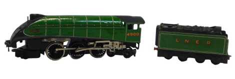 A Hornby Dublo two rail Class A4 locomotive Gannet, 4-6-2, 4900, in LNER lined green.