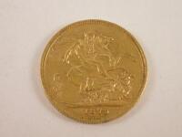 A Victorian full gold sovereign dated 1879