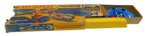 A Matchbox SF-5 double track race set, boxed.