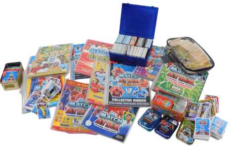 Various Topps Trading Card Game playing cards, in folders, and plastic carrying cases, together with further toys to include Toy Bop It Beats, further toys, etc.