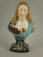 A 19thC Staffordshire bust of John Milton