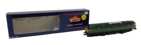 A Bachmann Branchline OO gauge Class 47 diesel locomotive, DCC fitted with sound, D1500, BR two tone green, 32800, boxed.