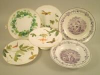 Six items of 19thC pottery and porcelain