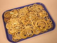 A large quantity of 20thC horse brasses.