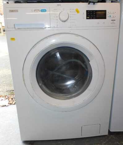 A Zanussi Lindo 1000 washing machine, 60cm wide x 85cm high x 61cm deep.