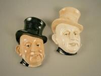 Two Beswick Mr Micawber wall plaques