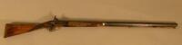 A 19thC percussion rifle bearing the name J Wallis