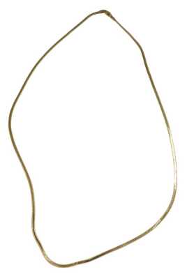 An S link neck chain, on a lobster claw clasp, stamped 750, boxed, 5.2g. The chain is 50cm long.