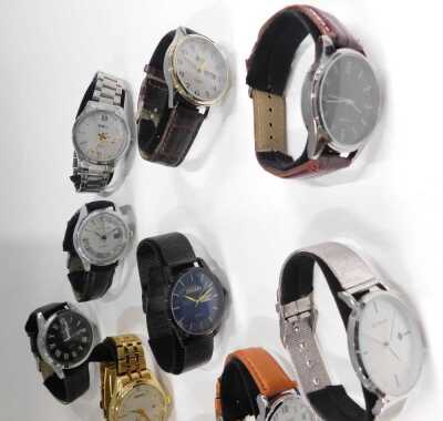 Twelve replica gentlemans dress wristwatches, including Bosch, Chenxi, Carl F Bucherer, Cuena, and Biden, cased. - 3