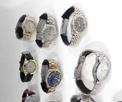 Twelve replica gentlemans dress wristwatches and chronographs, including Southberg, Citizen, Olmeca, Chronos, and Arlanchi, cased. - 3