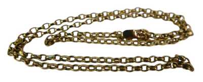 A belcher link neck chain, yellow metal, stamped 9ct, approx 54cm long, 11.1g.