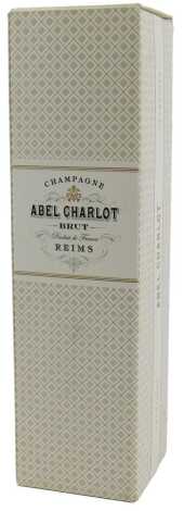 A bottle of Abel Charlot Brut champagne, 75cl, boxed.