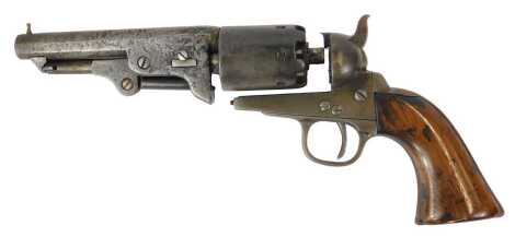 A .35 calibre Continental Colt patent system revolver, 29cm.