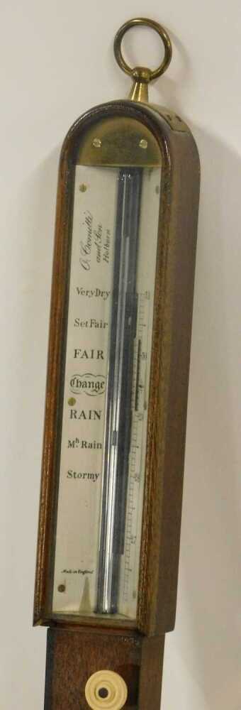 Young Barometer A Comitti and Son Holborn ship's barometer, with mercury measure and ...