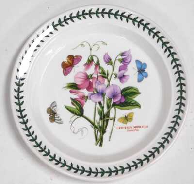 An extensive Portmeirion Botanic Garden pattern dinner and tea service, including a soup tureen and cover, dinner, dessert and side plates, milk and cream jugs, tea and coffee cups and saucers, teaspoons, boxed, together with two wall clocks, trinket boxe - 2