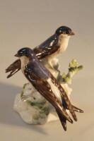 A Meissen figure group of two Swifts