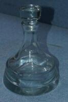 A Wedgwood lead crystal ship's decanter.