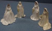 Four Coalport bone china limited edition figures