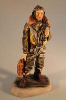 An Ashmor porcelain figure of a RAF Bomber aircrew man