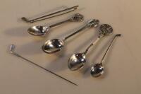 Golfing Interest. Three silver teaspoons