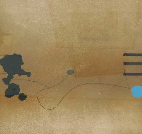 Victor Pasmore (1908-1998). Images on the Wall (Print E, Version a), artist signed etching and aquatint, 5/50, dated (19)92, 37cm x 36cm. Label verso Goldmark Uppingham Rutland.