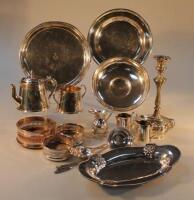 A collection of silver plate