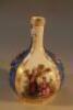 A Dresden porcelain bottle vase