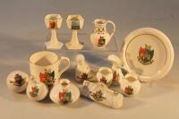 A small group of crested china all bearing Coventry crest