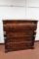 A Victorian flamed mahogany chest of four drawers