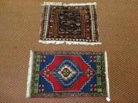 Two small Persian style rugs