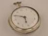 A George III silver pair cased verge pocket watch