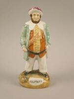 A Staffordshire flat back figure of Falstaff